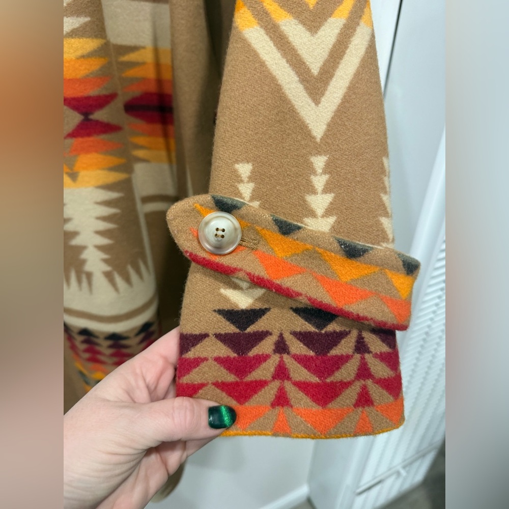 Pendleton Tan Harding Archive Blanket Coat in size Large - Picture 10 of 12